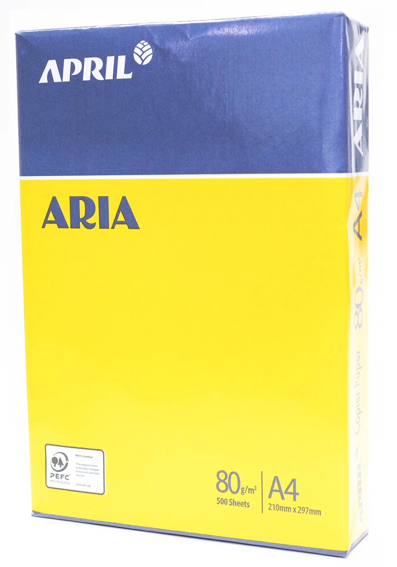 Папір для друку ARIA (виробник APRIL) A4, 80 г/м², 500 арк., білий, офісний папір